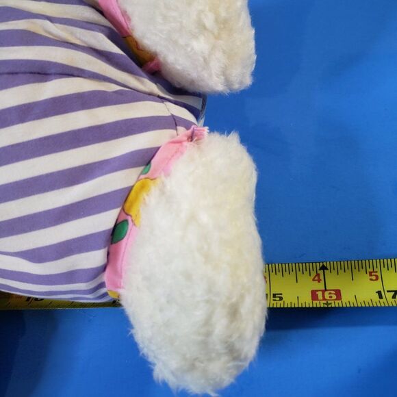 Vintage Gibson Greetings White Easter Bunny Rabbit 15" Plush Stuffed Animal - Picture 8 of 10